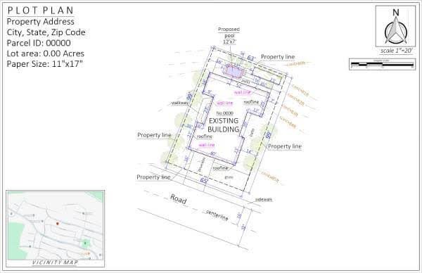 675 Sq. Yards Plot Plan
